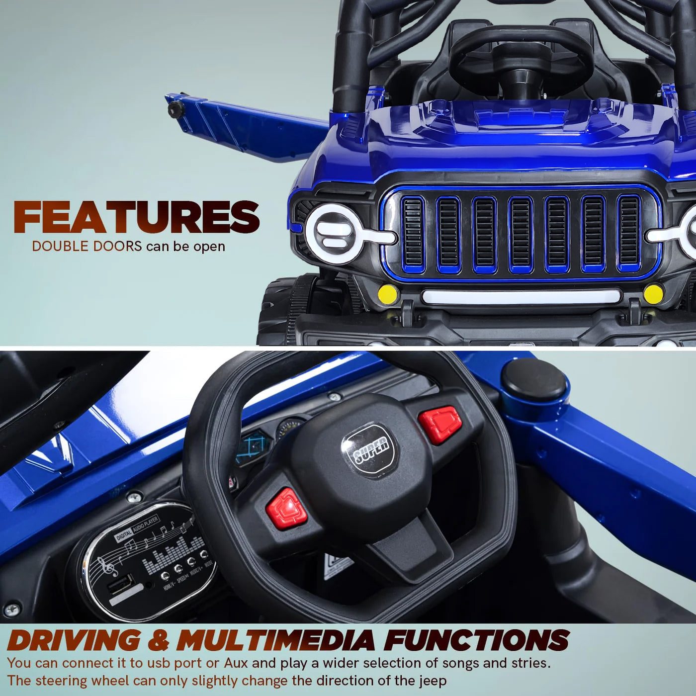 Kids Dual Driving mode Battery Operated Ride On Jeep For 1 - 7 Year Boys & Girls Kids Dual Driving mode Battery Operated Ride On Jeep For 1 - 7 Year Boys & Girls